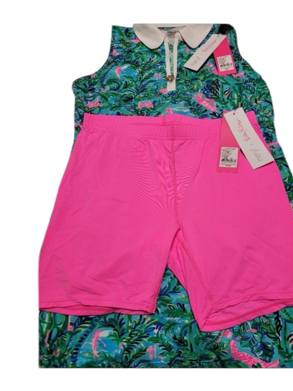 LILLY PULITZER UPF 50+ Luxletic Silvia Dress with Pockets & Shorts - Picture 6 of 6
